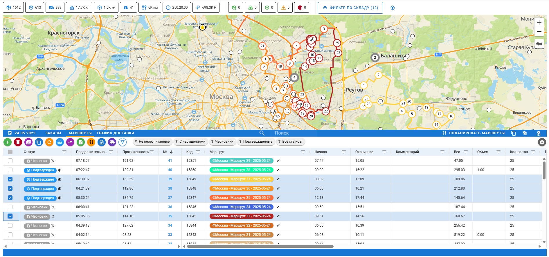 Планирование маршрутов